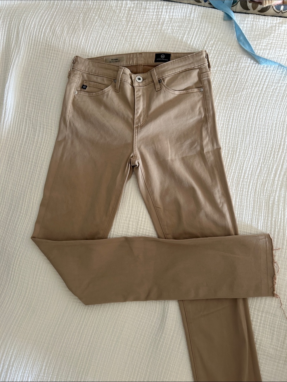 Women's AG Slim Stretch Jeans in Tan